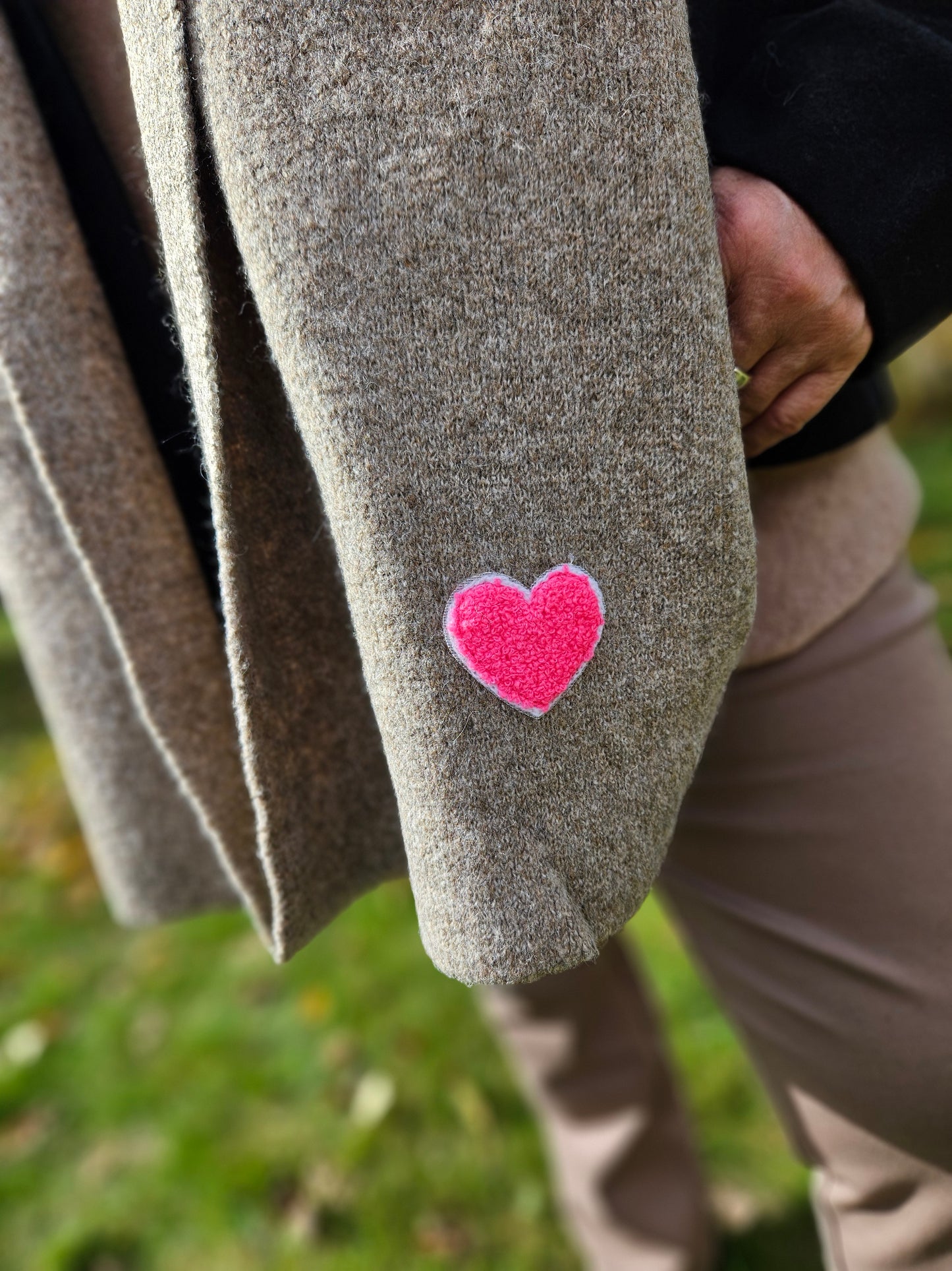 Schal Wollmix mit Herz