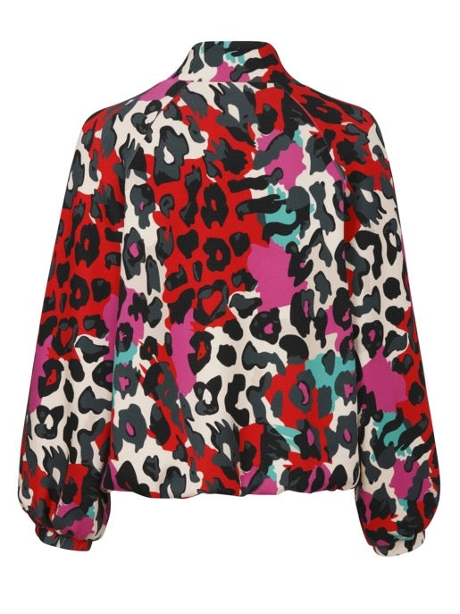 Blouson mit Leo-Print