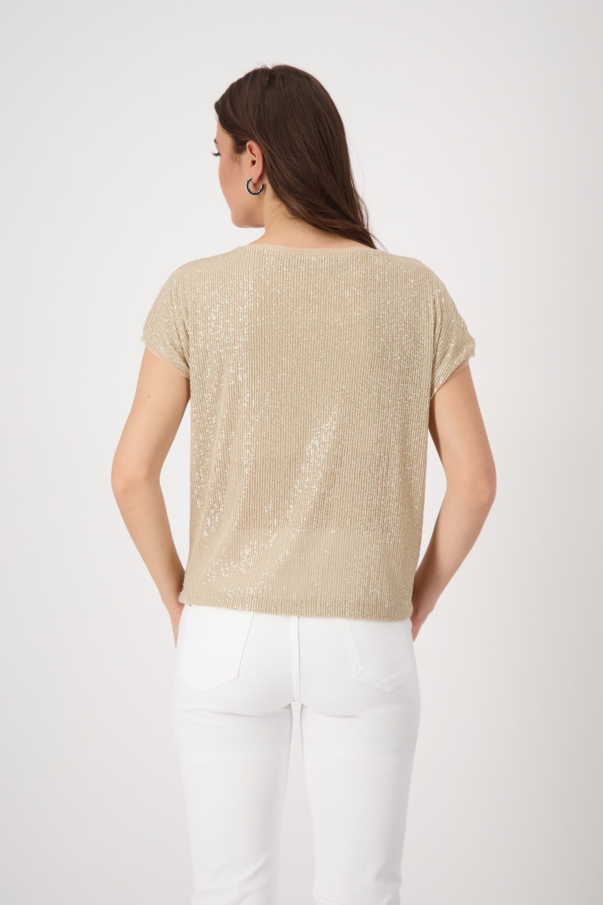 T-Shirt mit Pailletten