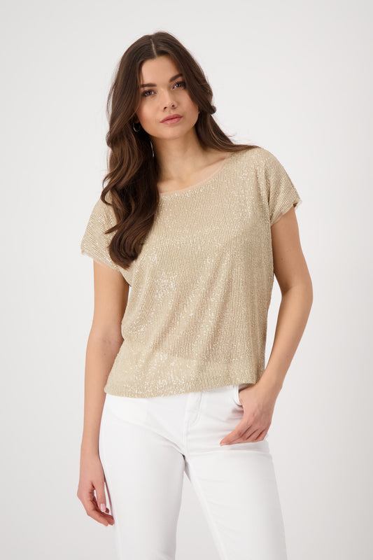 T-Shirt mit Pailletten