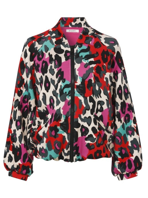 Blouson mit Leo-Print