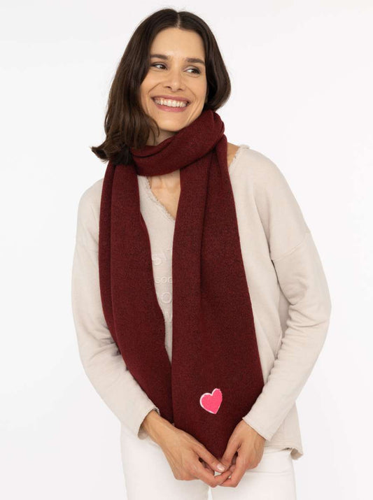Schal Wollmix mit Herz