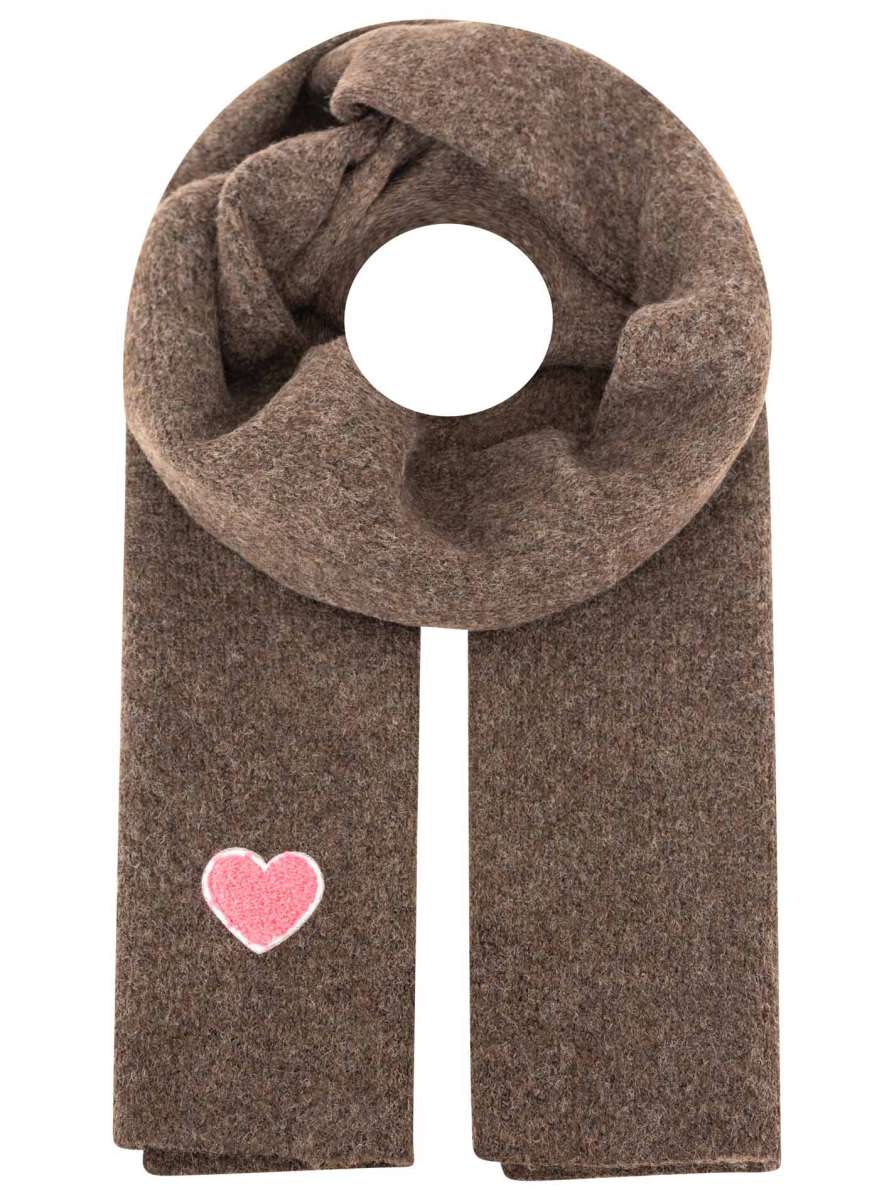 Schal Wollmix mit Herz