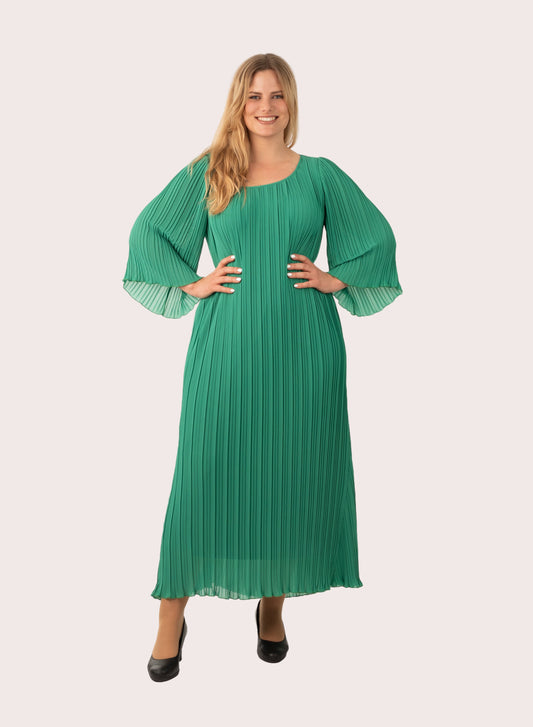 Maxi-Plisseekleid
